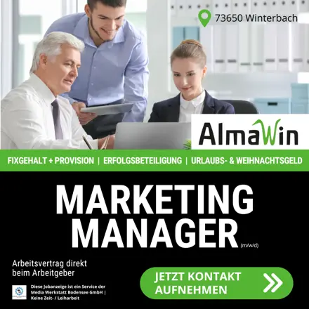 Stellenanzeige AlmaWin