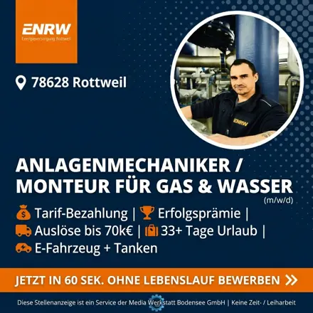 Stellenanzeige ENRW Rottweil