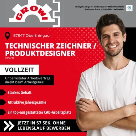 Stellenanzeige GROWI Maschinenbau