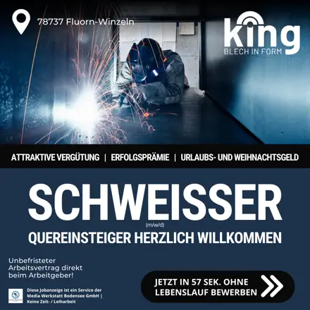 Stellenanzeige King GmbH