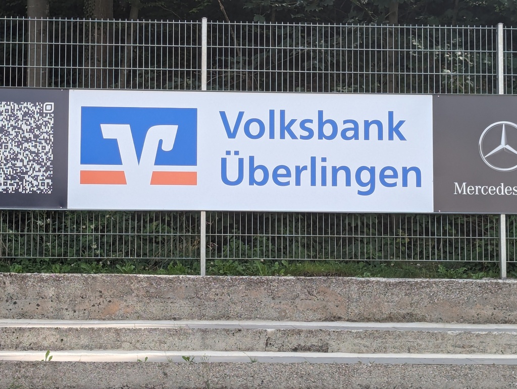 Bandenwerbung Volksbank Überlingen