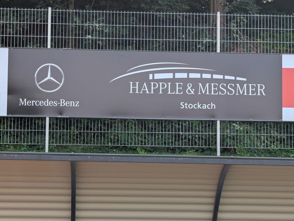 Bandenwerbung Happle & Messmer