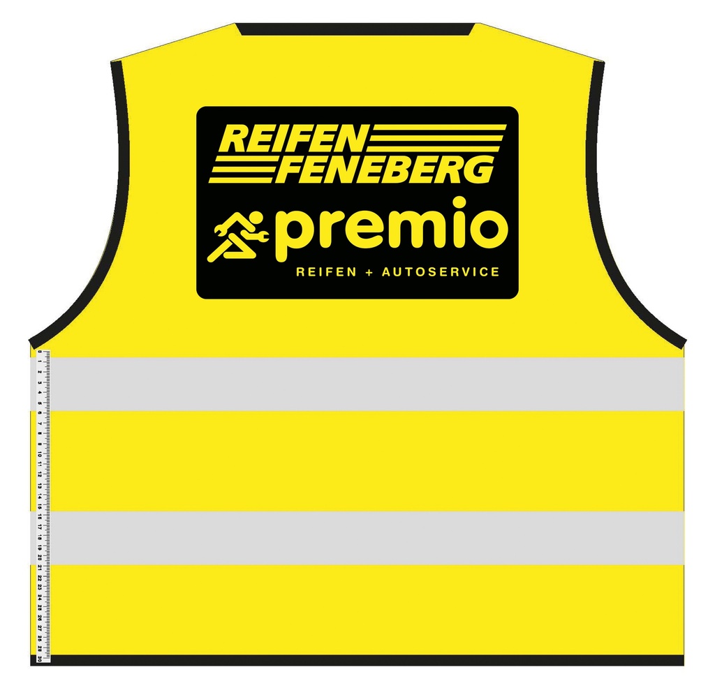Warnweste Unisex Gelb