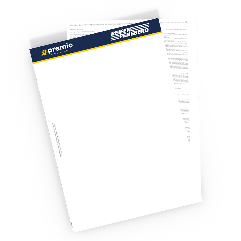 Lieferscheinpapier A4 Rückseite AGB