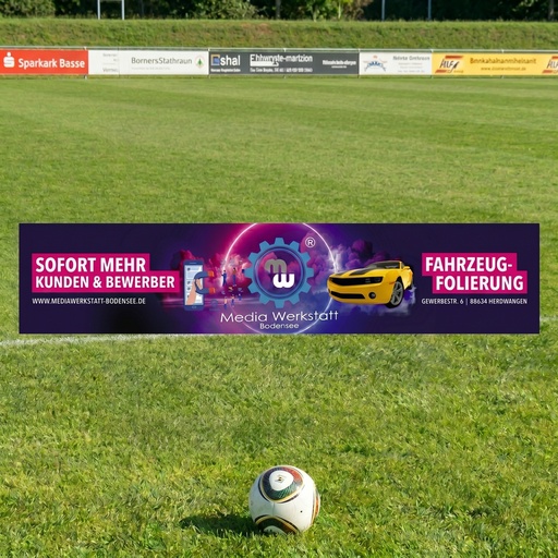 Bandenwerbung Alu-Verbund 4mm