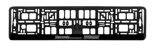 [10010] Kennzeichenhalter 1-farbig bedruckt - variable Menge